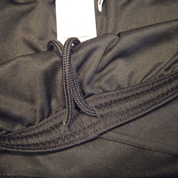 Adidas poly shorts black white Adidas logo misses size large BNWOT - Picture 5 of 7